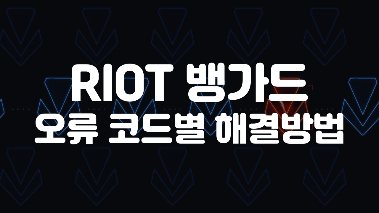 뱅가드 오류 이미지