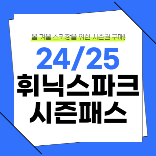 24/25 휘닉스파크 시즌패스 구매