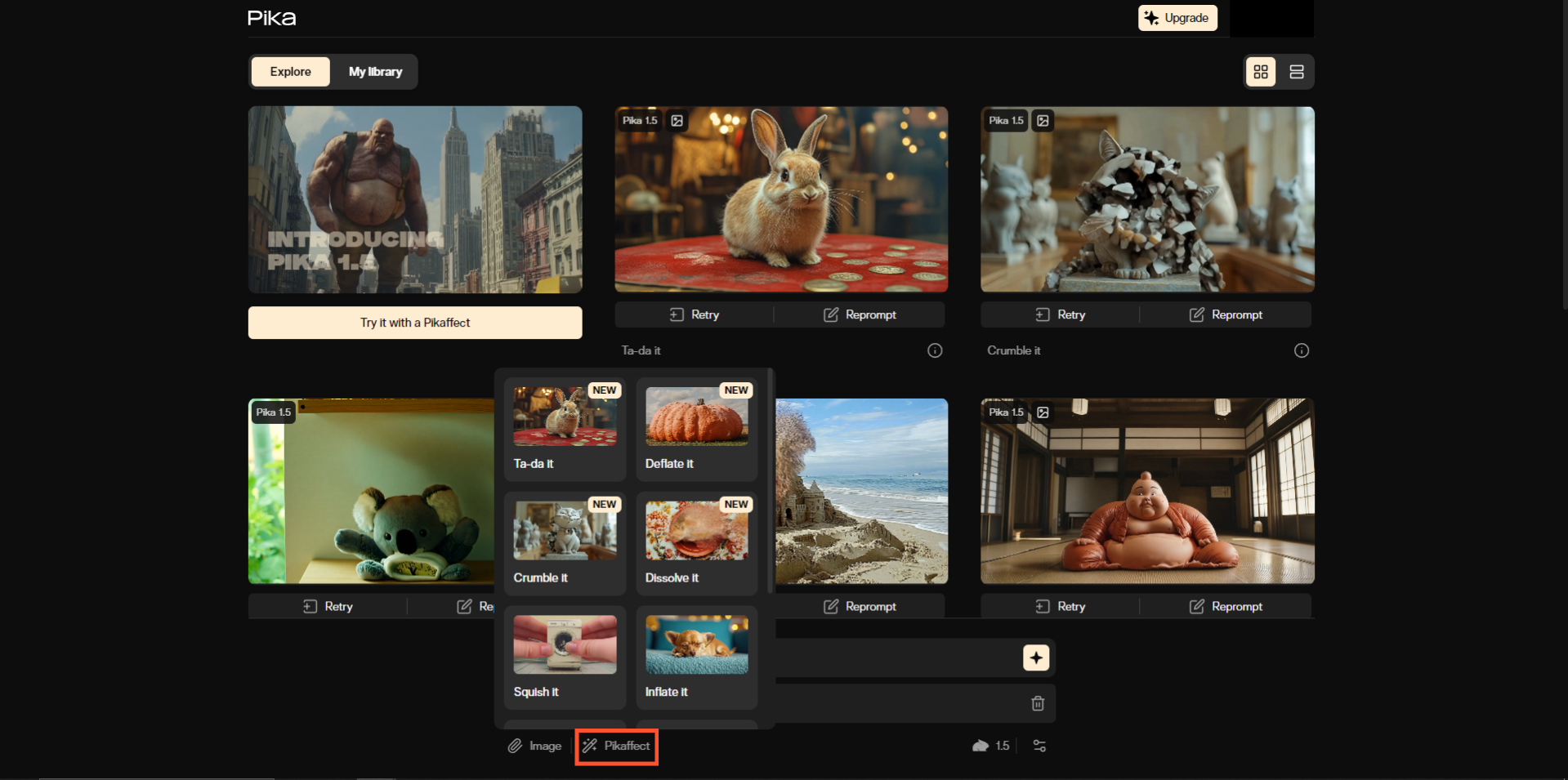 피카아트 사용법, 이미지로 동영상 만들기3