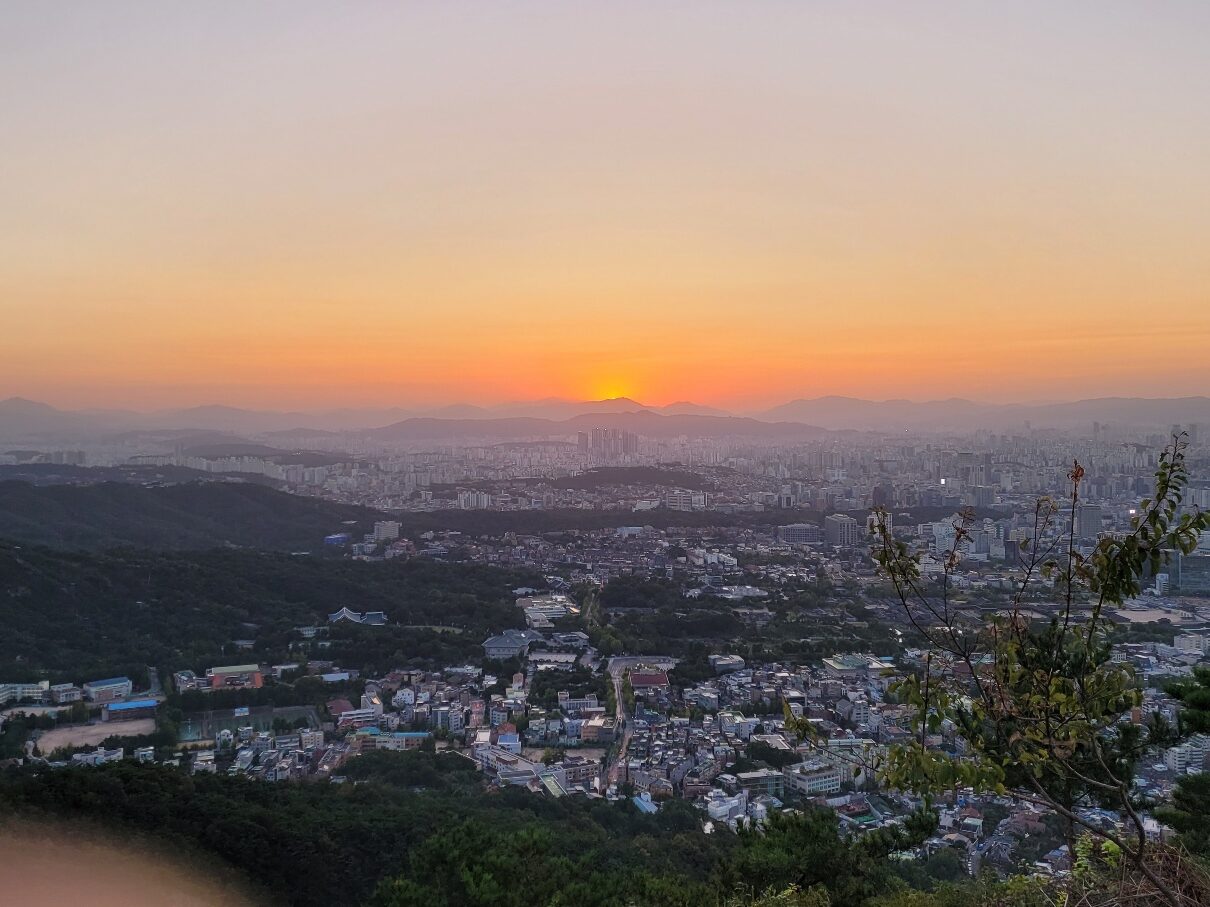 인왕산 일출 이미지