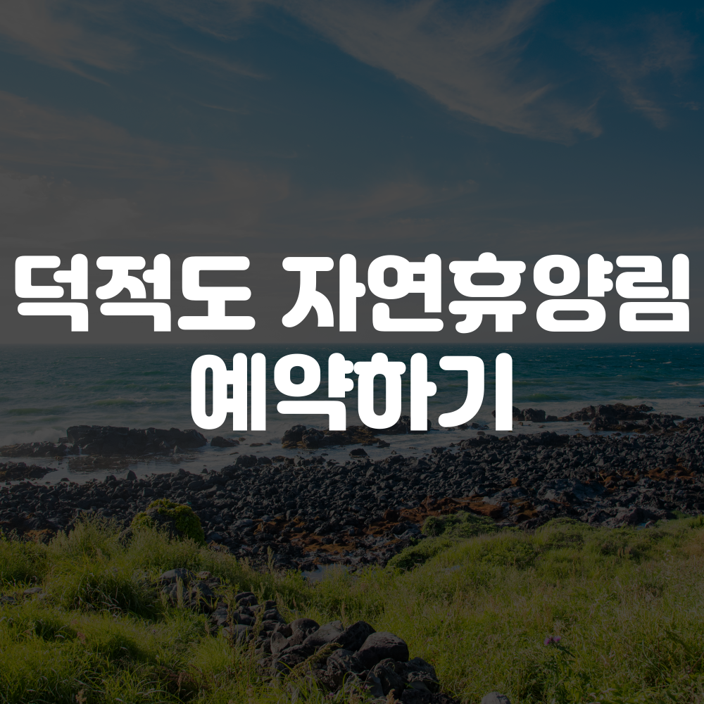 덕적도 자연휴양림 예약하기