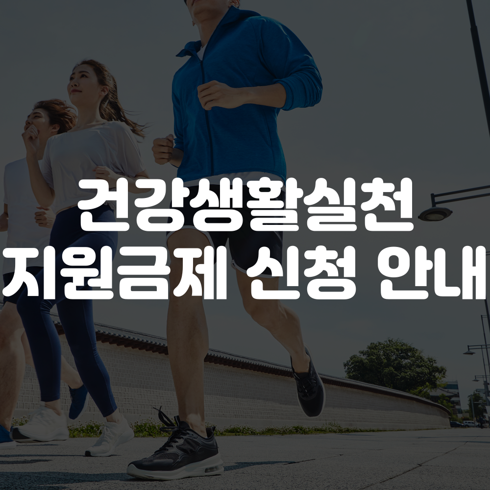 건강생활실천지원금제 신청 안내