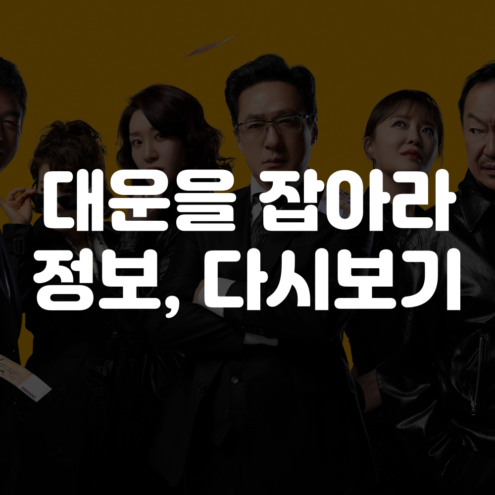 대운을 잡아라 등장인물, 보러가기, 재방송 이미지