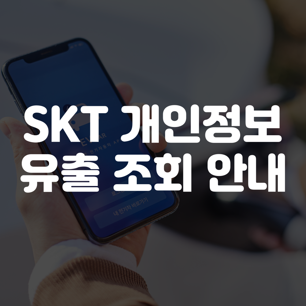 SKT 개인정보 유출 여부 조회 방법
