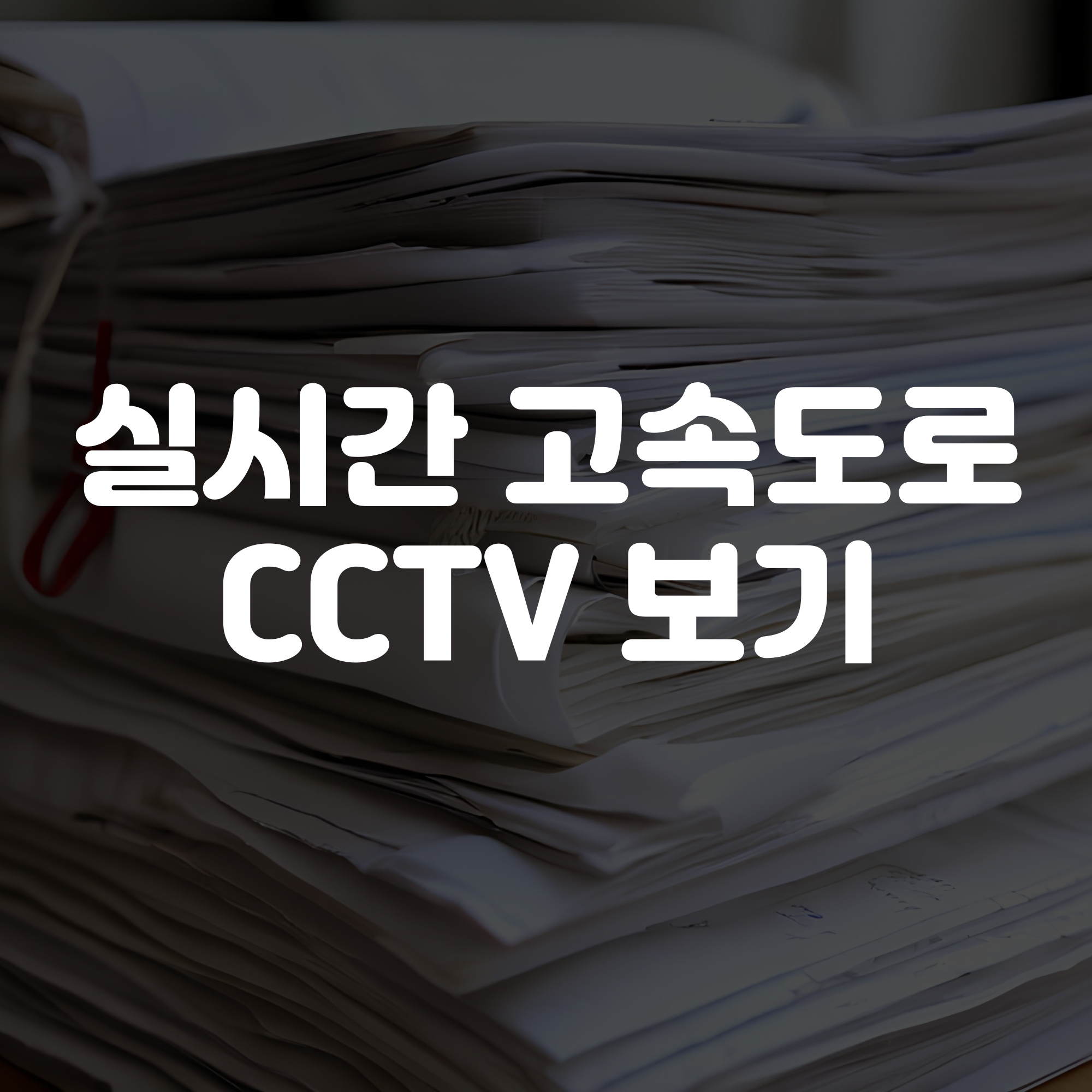 실시간 고속도로 CCTV 보는법, 보기