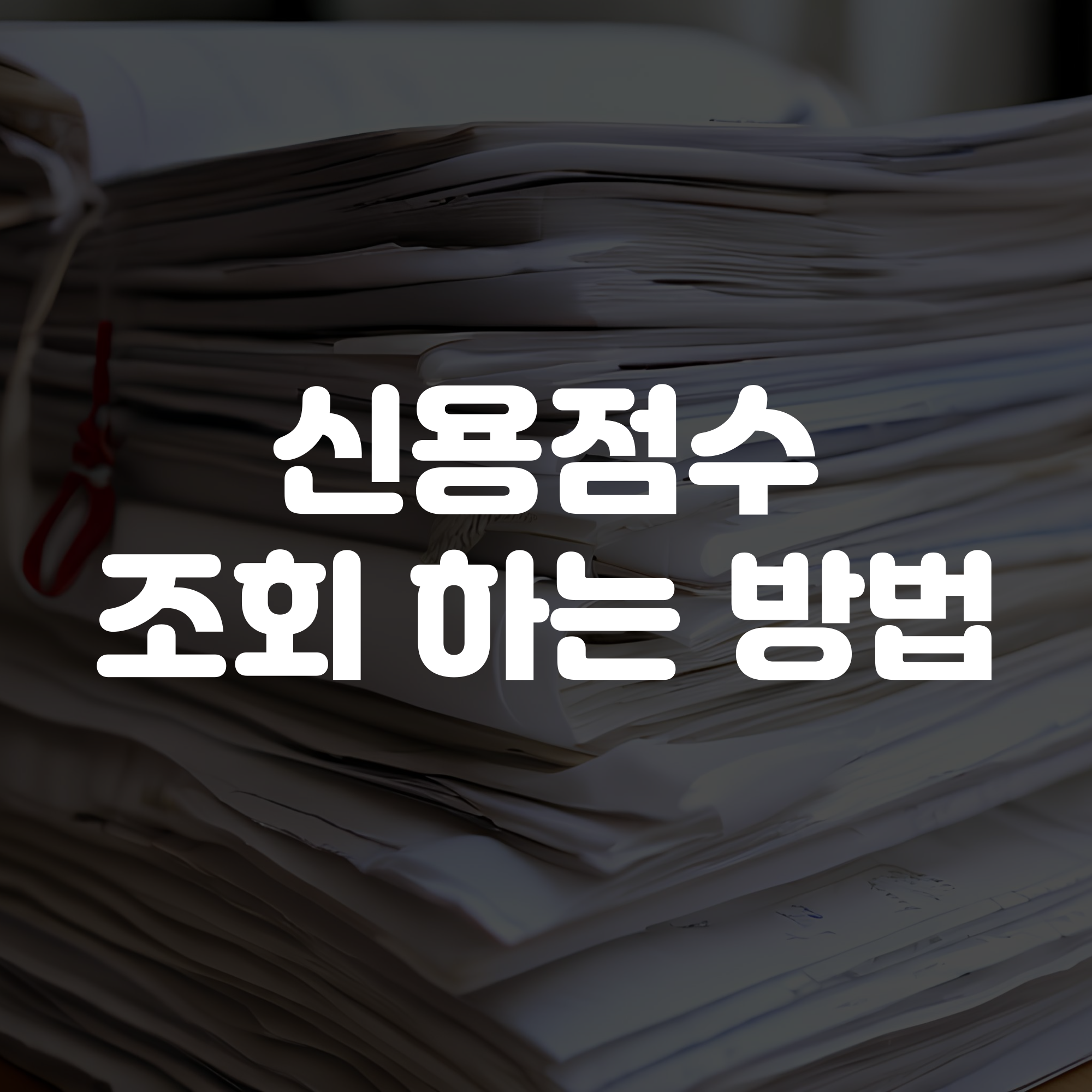 내 신용점수 조회 방법 KCB, NICE